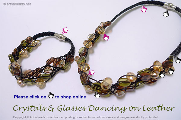 Crystals & Glasses Dancing On Leather