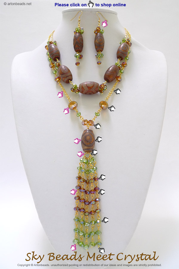 Sky Beads Meet Crystal