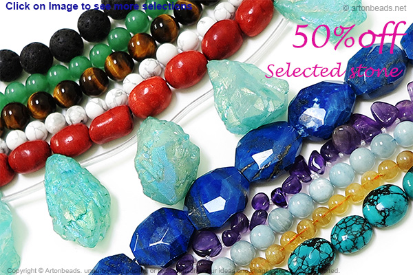Semi-precious stone 50% off