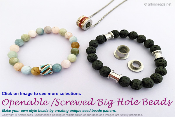 Openable/screwed Big Hole Beads