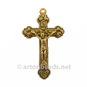 Metal Cross - Antique Gold Plated