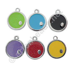 Enamel Charm - Alphabet - O