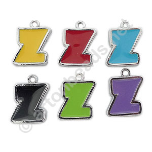 Enamel Charm - Alphabet - Z