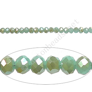 Light Bronze+Light Turquoise Opal-2x3mm Machine Cut Crystal A+