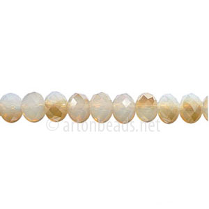 Golden Shadow+White Opal-4x6mm Chinese Machine Cut Crystal A+