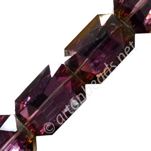 Chinese Crystal Pieces (#22) - 33x24mm - Pink Dorado