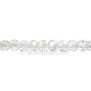 Chinese Crystal Bead - Faceted Round - Crystal Luster - 4mm
