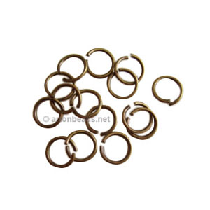Jump Ring - Antique Brass Plated - 1x8mm - 100pcs