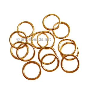 Jump Ring - 18K Gold Plated - 1.2x12mm - 50pcs