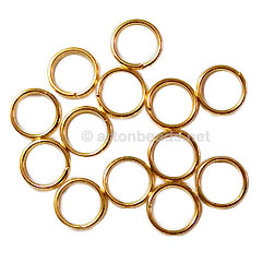 Split Ring - 18K Gold Plated - 8mm - 100pcs