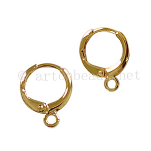 *Earring Leverback - Rose Gold Plated - 11mm - 30pcs