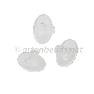 Earring Back Disc - 10.8mm - 50pcs - Click Image to Close