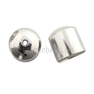 Bell Cone With Hole - 925 Silver Plated - 11mm - 10pcs