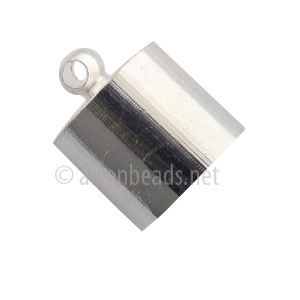 Glue-On Bellcap - 925 Silver Plated - 11mm - 10pcs