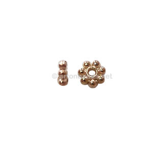 Base Metal Spacer Bead - 18k Gold Plated - 4mm - 200pcs