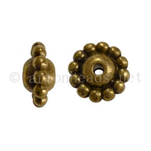 Base Metal Spacer Bead - Antique Brass Plated-7.2x10m-20pcs