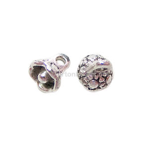 Base Metal Spacer Bead - Antique Silver Plated - 6x7mm - 40pcs