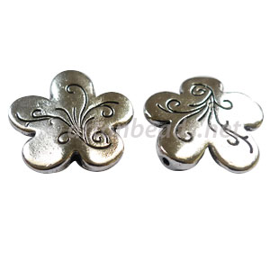 Metal Bead - Antique Silver Plated - 23mm - 4pcs