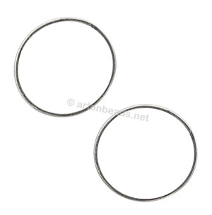 Metal Link - 925 Silver Plated - 30mm - 20pcs