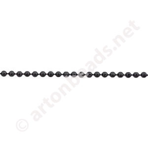 *Chain(1.5H) - Pure Black Plated - 1.5mm - 1m