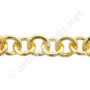 Chain(SH375) - 18K Gold Plated - 10mm - 1m