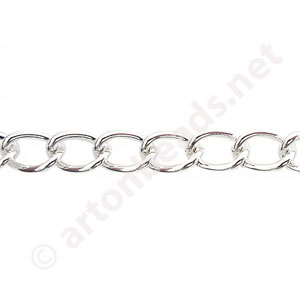 Chain(J1.4+) -925 Silver Plated - 5.5x8.1mm - 1m