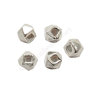 Sterling Silver Spacer Beads - Irregular - 2mm - 10pcs