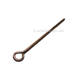 Eye Pin - Antique Copper Plated - 25mm - 500pcs