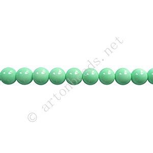 Baking Painted Glass Bead - Round - Mint - 4mm - 100pcs