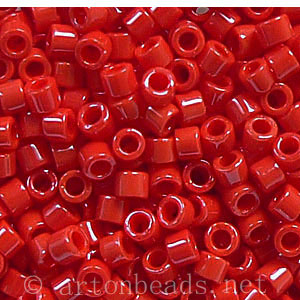 Japanese Miyuki Delica Beads - Red - 11/0 -1 Vial