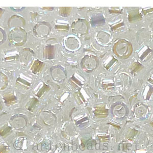 Japanese Miyuki Delica Beads - Crystal AB - 11/0 -1 Vial