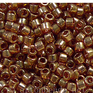 Japanese Miyuki Delica Beads-Light Topaz Gold Luster-11/0-1 Vial