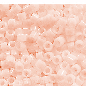 Japanese Miyuki Delica Beads - Salmon Pink Opaque Glazed Luster