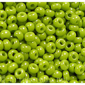Czech Seed Beads - Light Green Opaque - 11/0 - 1 Vial