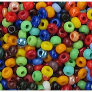 Czech Seed Beads - Multi-colored Opaque - 8/0 - 16g