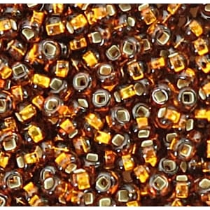 Czech Seed Beads - Brown Silver lined - 10/0 - 16g