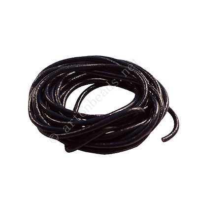 Genuine Leather Cord - Navy Blue - 2mm x 2M - Click Image to Close