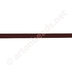 Genuine Leather Cord - Brown - 3mm x 5M