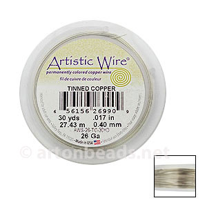 Artistic Wire - Tinned Copper - 0.40mm - 30Y