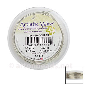 Artistic Wire - Tinned Copper - 1.02mm - 10Y