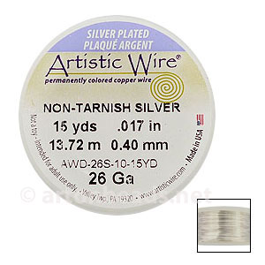 Artistic Wire - Non-Tarnish Silver - 0.40mm - 15Y